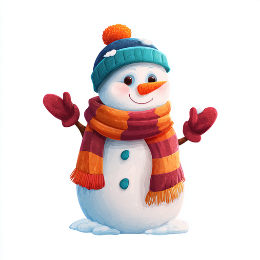 Bügelbild Snowman