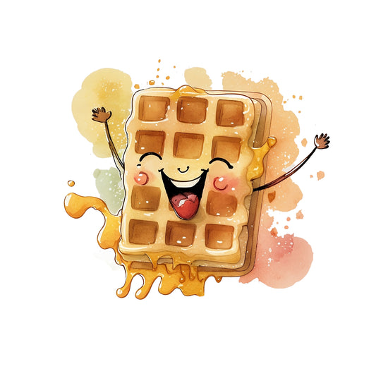 Bügelbild Waffel