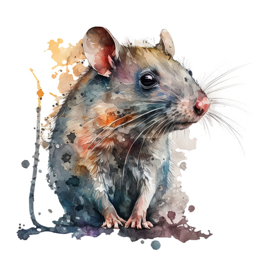 Bügelbild Maus