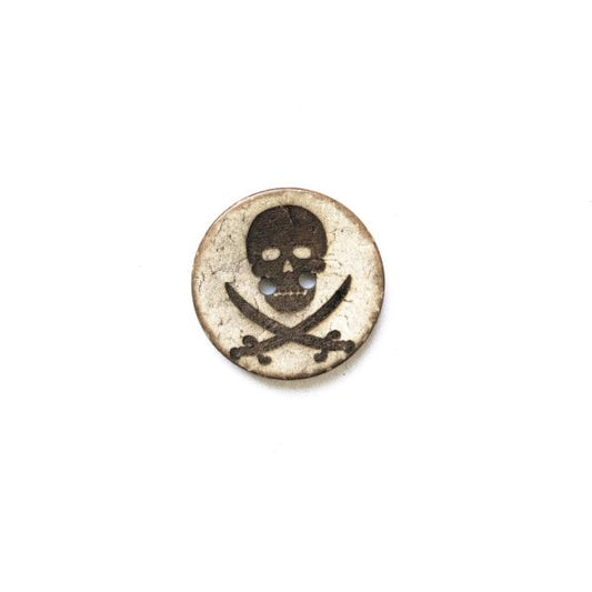 Set Kokosknopf Totenkopf 25 mm