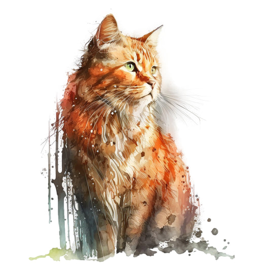 Bügelbild Katze
