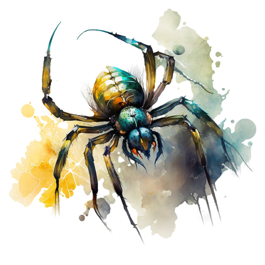 Bügelbild Spinne