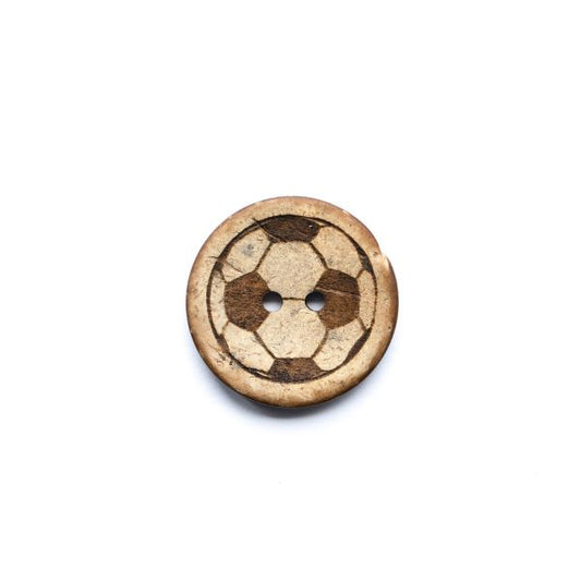 Set Kokosknopf Fußball 25 mm