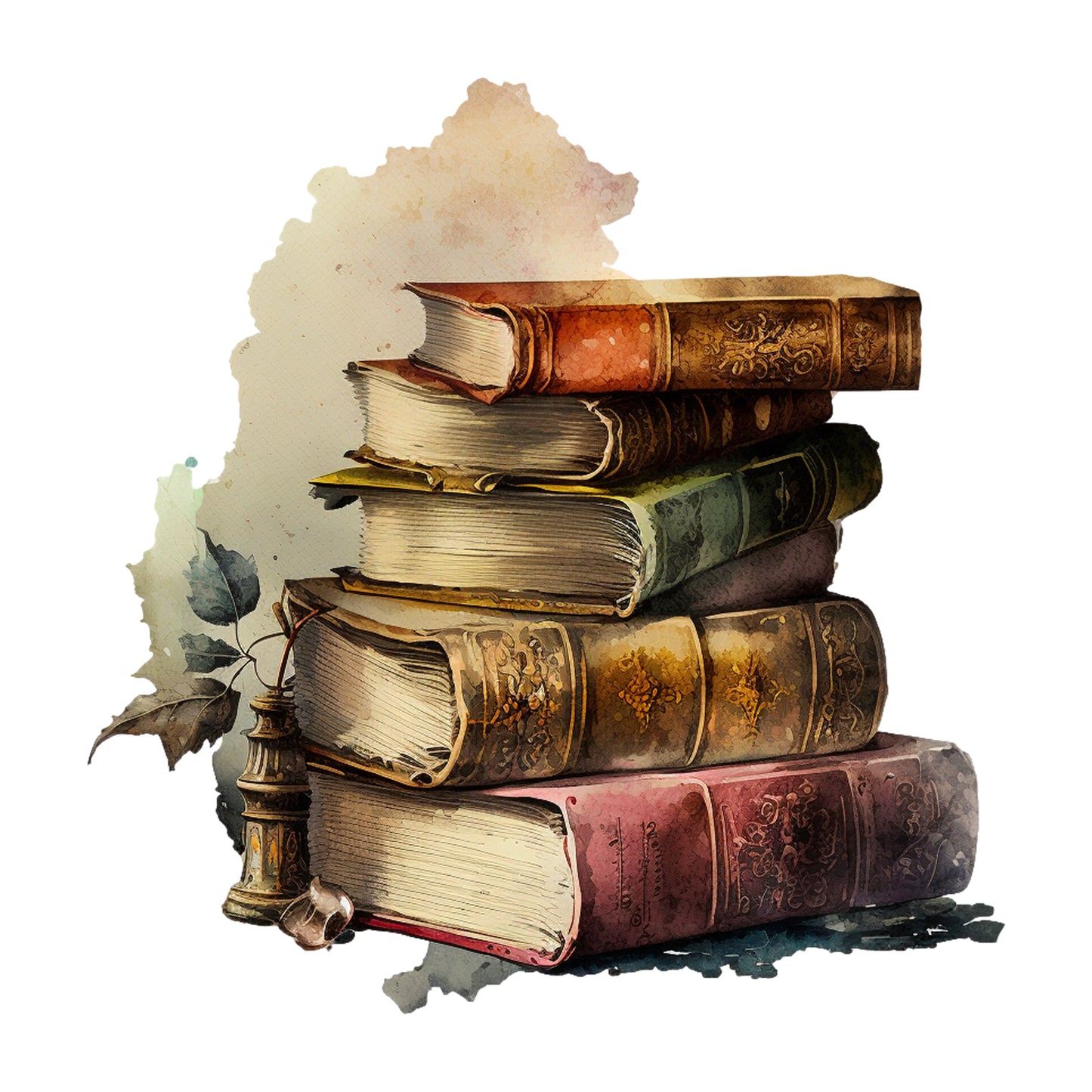 Bügelbild Bücher