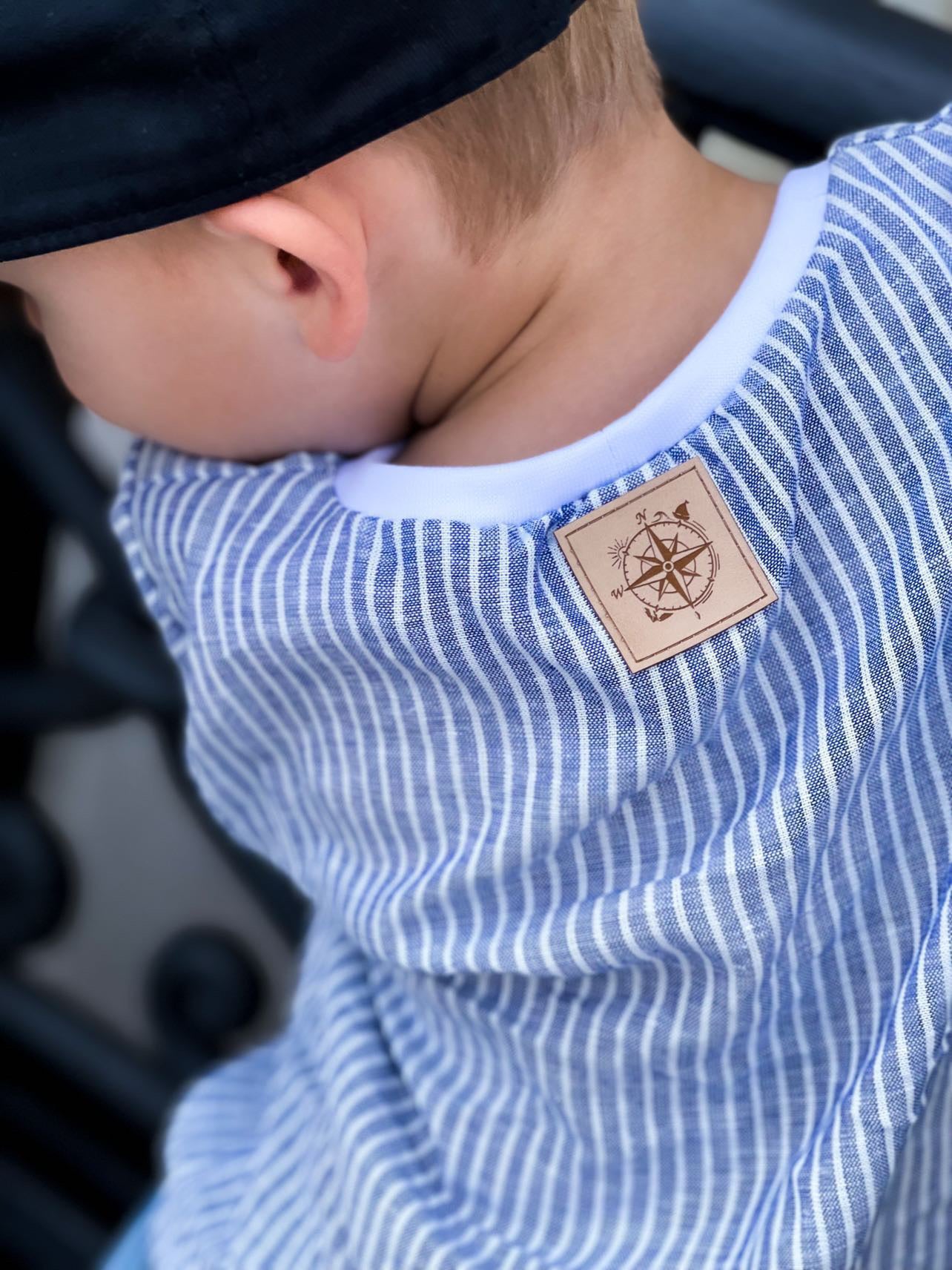 Kunstleder Patch mit Kompass Reise