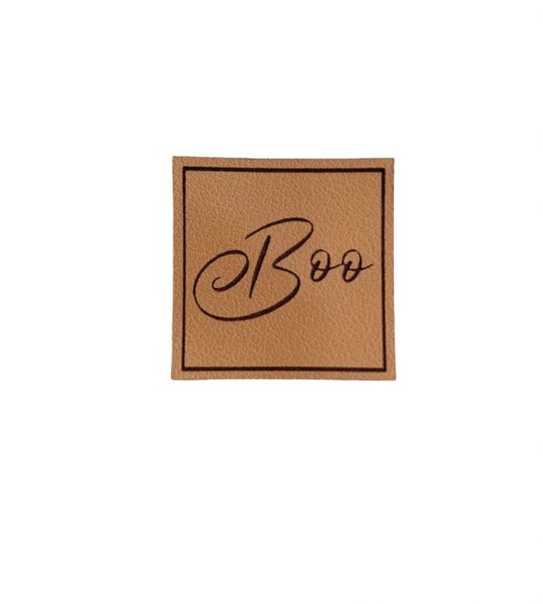 Kunstleder Patch mit Boo