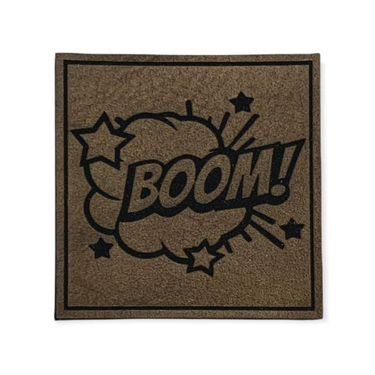 Kunstleder Patch Boom Comic