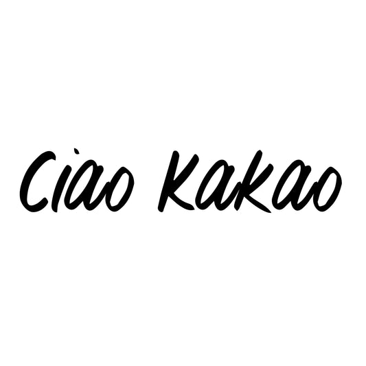 Bügelbild Ciao Kakao Schwarz