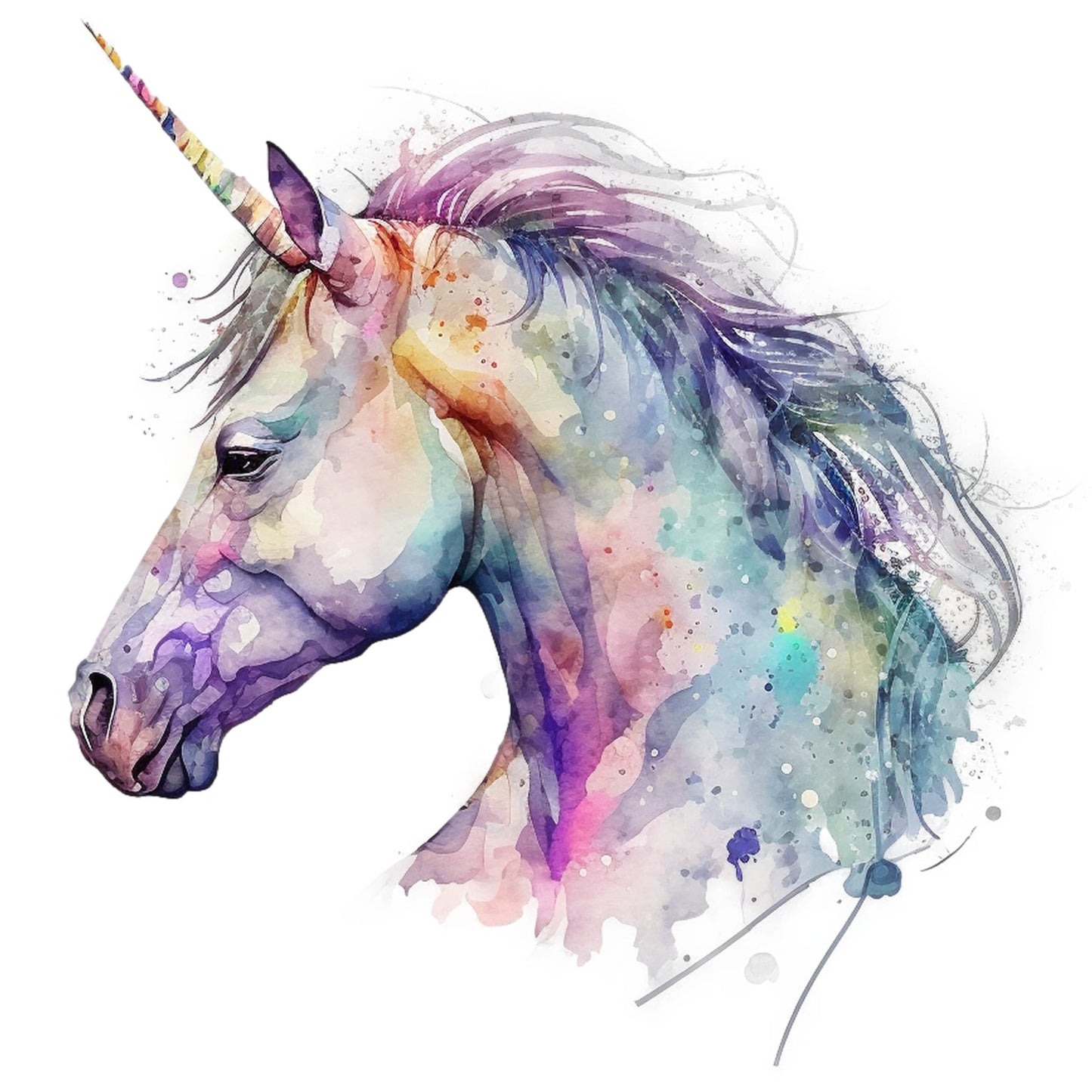 Bügelbild Einhorn