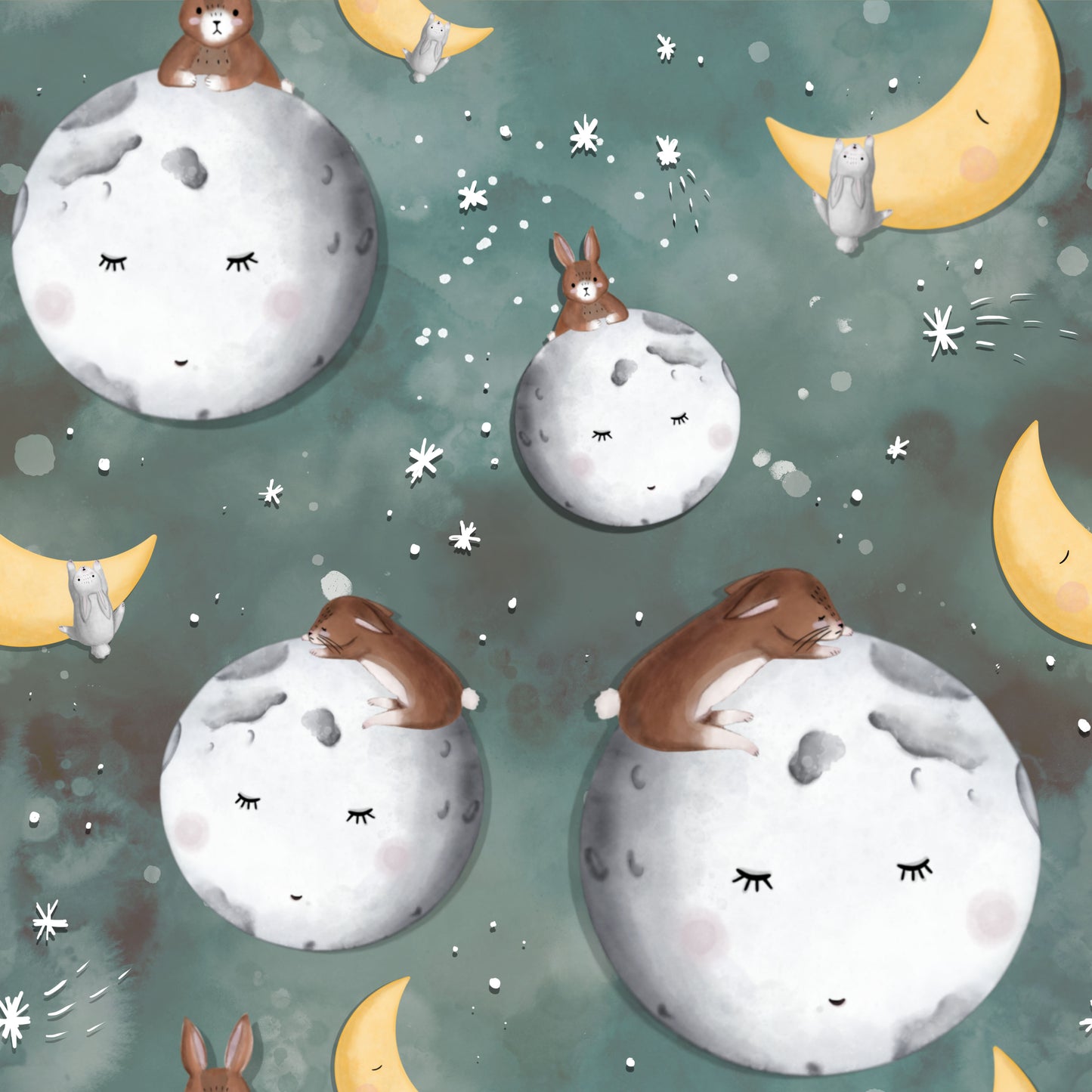 I love you to the moon-Green