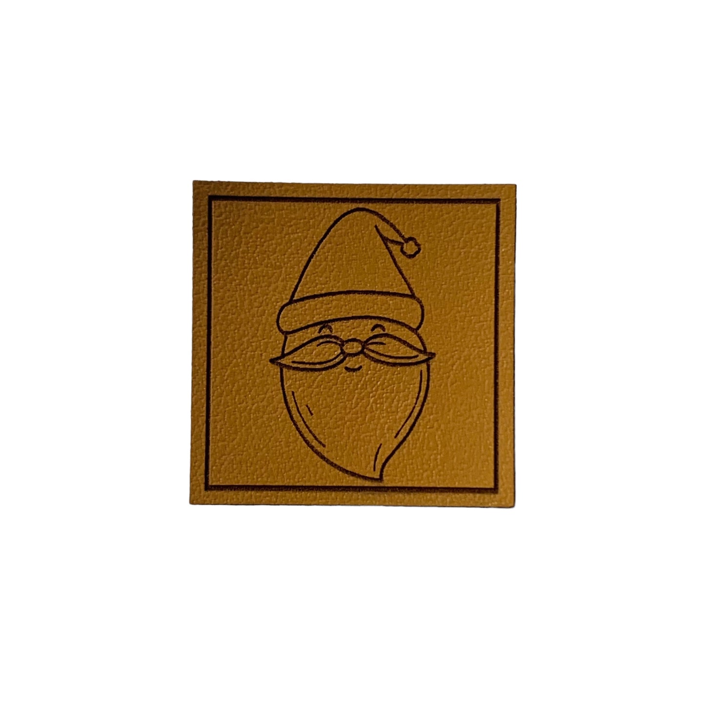 Kunstleder Patch Weihnachtsmann Santa