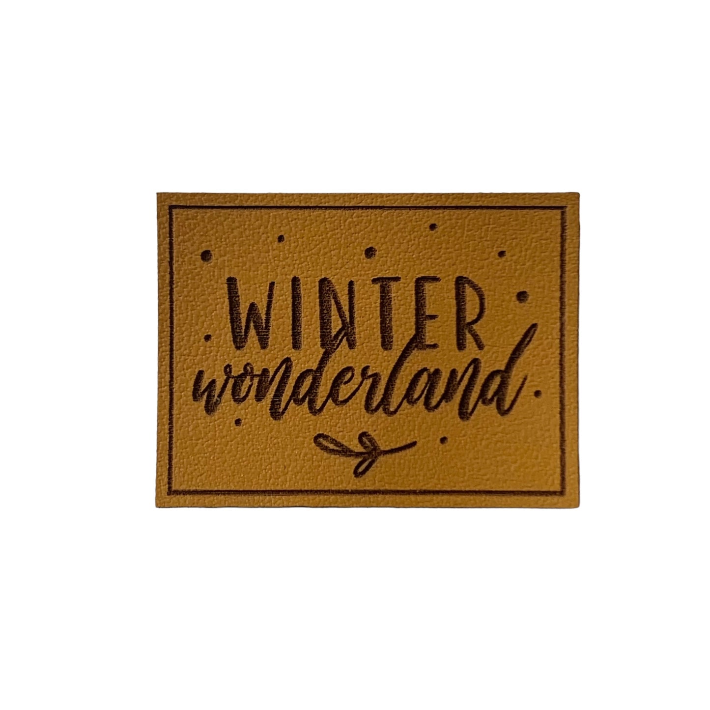 Kunstleder Patch Winterwonderland