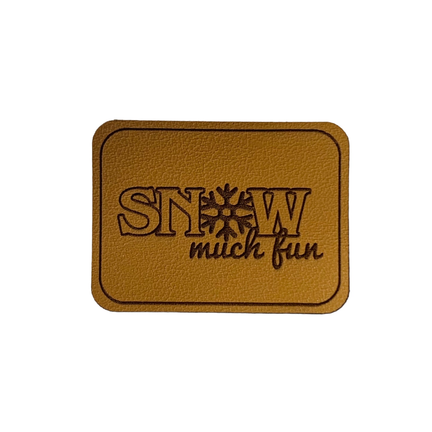 Kunstleder Patch Snow much fun