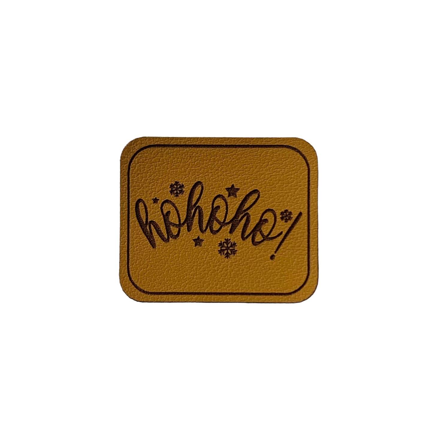 Kunstleder Patch Weihnachten hohoho
