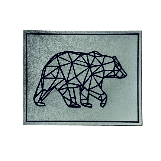 Kunstleder Patch Eisbär