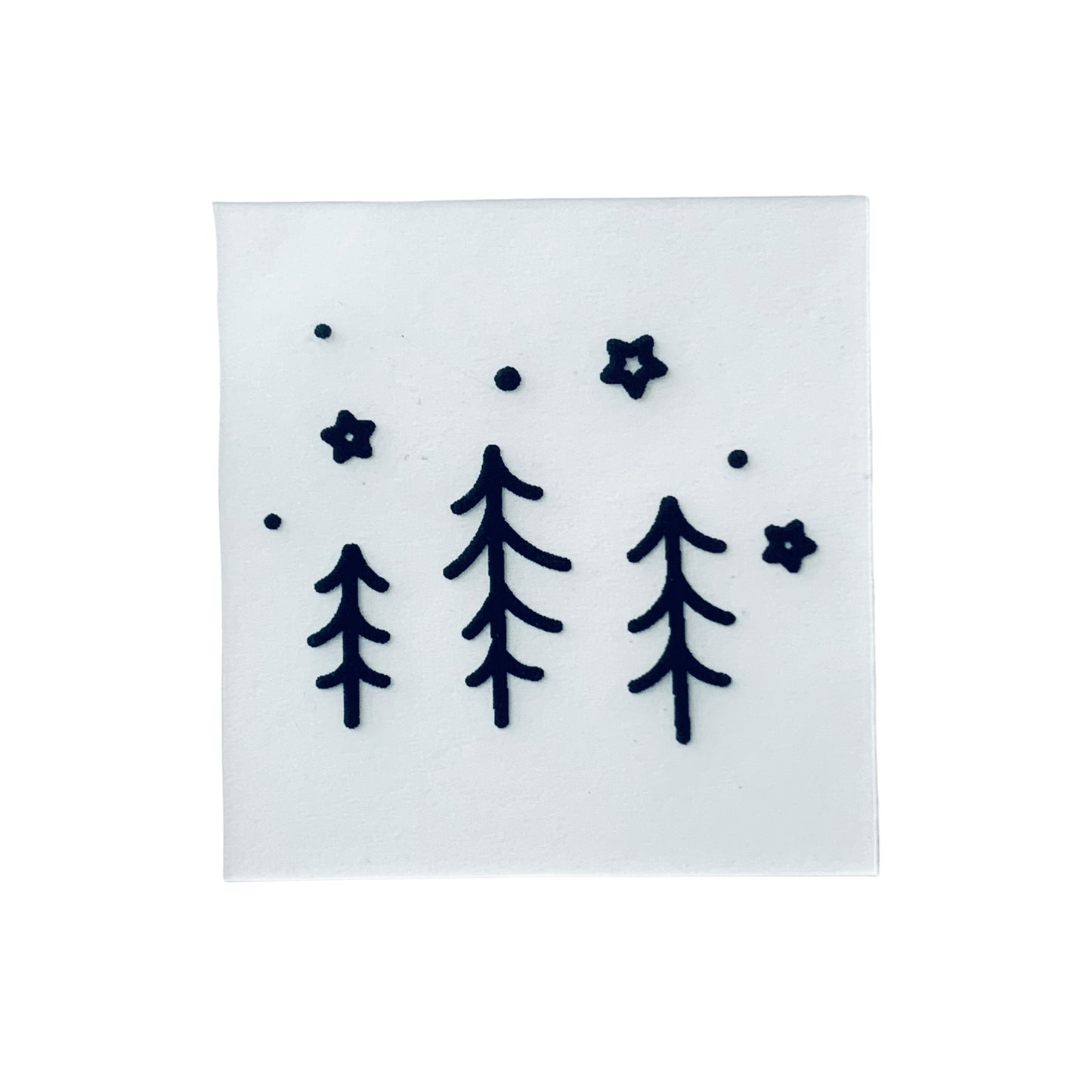 Silikon Patch Skandi Winter Wald