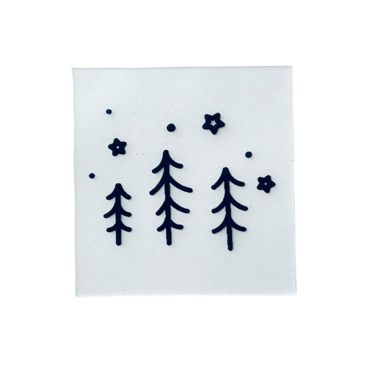 Silikon Patch Skandi Winter Wald