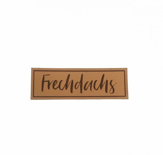 Kunstleder Patch mit Frechdachs