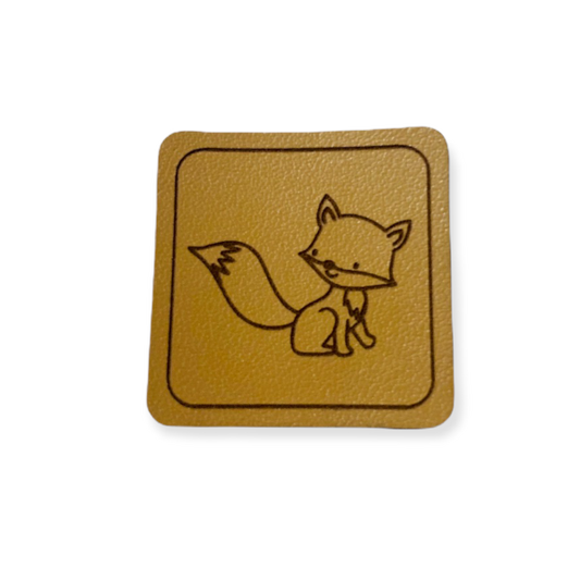Kunstleder Patch Fuchs
