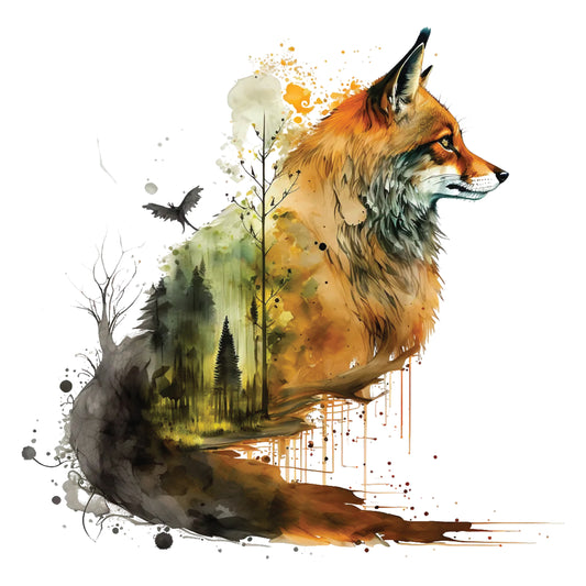 Bügelbild Fuchs