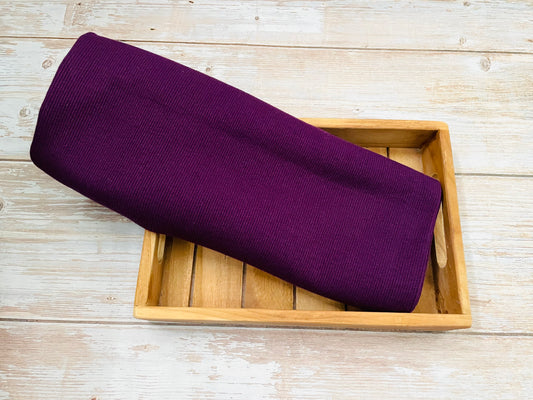 Sofortkauf Rippenjersey Pflaume