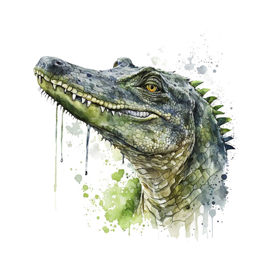 Bügelbild Alligator