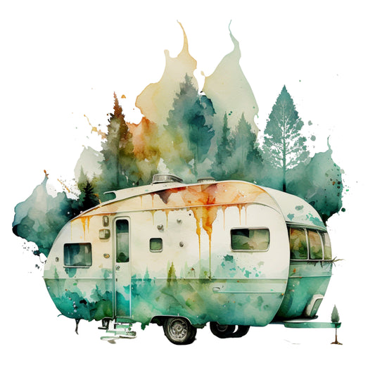 Bügelbild Camper 1