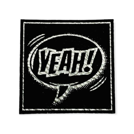 Kunstleder Patch YEAH! Comic