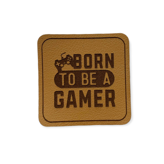 Kunstleder Patch Born to be a gamer