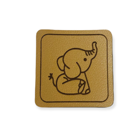 Kunstleder Patch Elefant