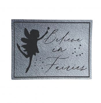 Kunstleder Patch Believe in Fairies