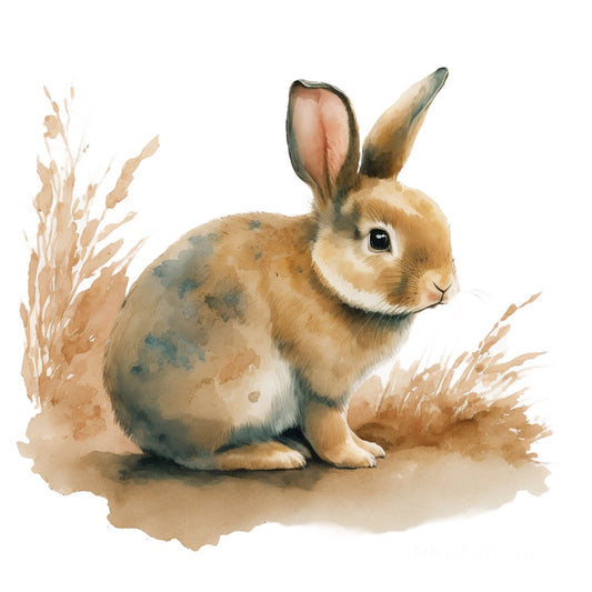 Bügelbild Hase