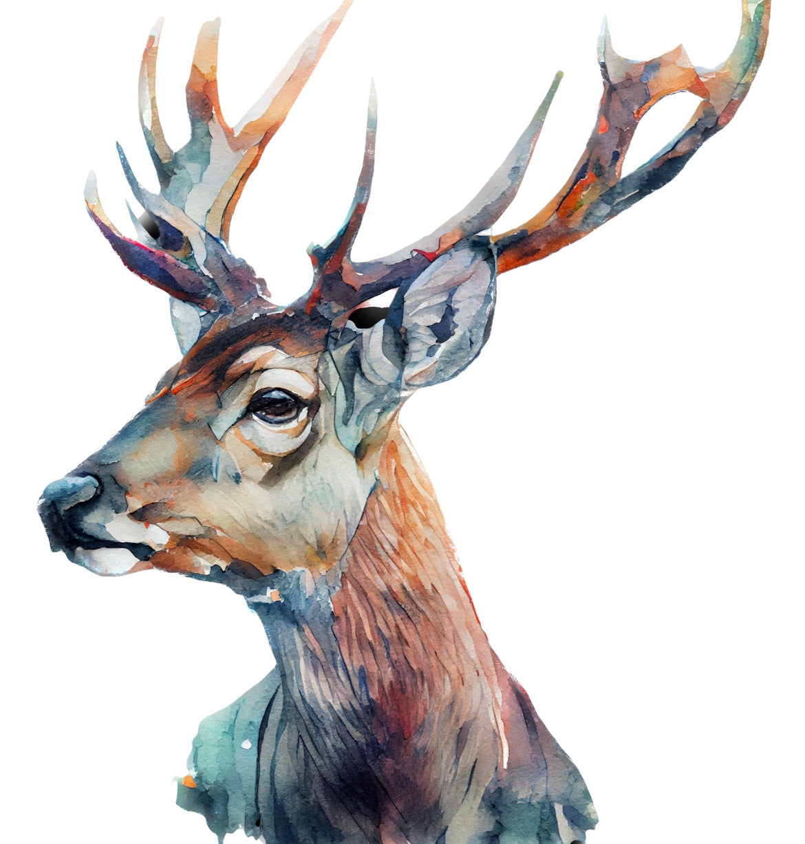 Bügelbild Hirsch