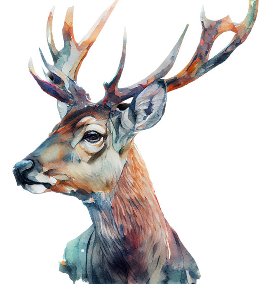 Bügelbild Hirsch