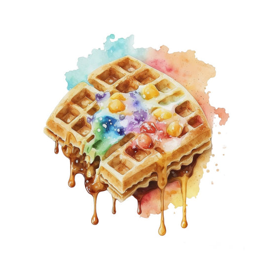 Bügelbild Waffel