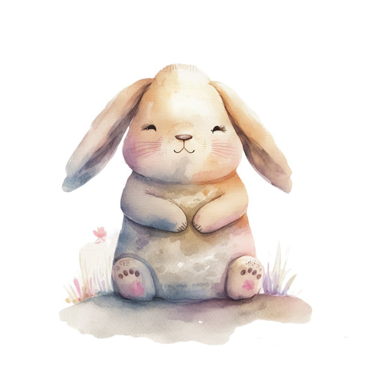 Bügelbild Süßer Hase