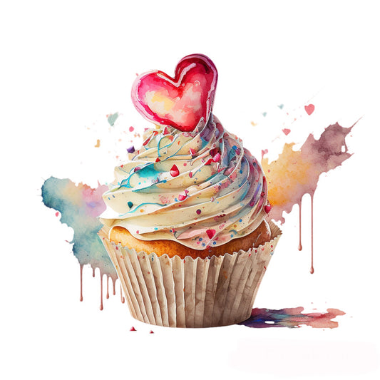 Bügelbild Cupcake 1