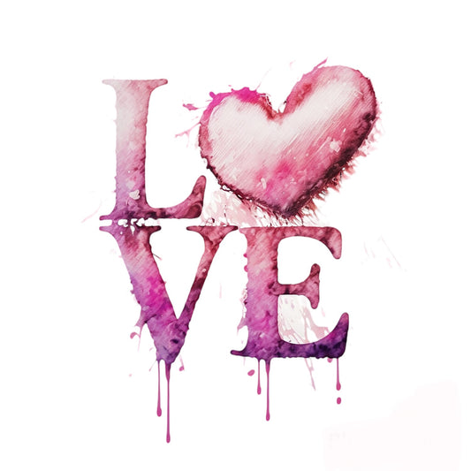 Bügelbild Love