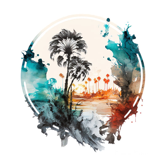 Bügelbild Palm Island