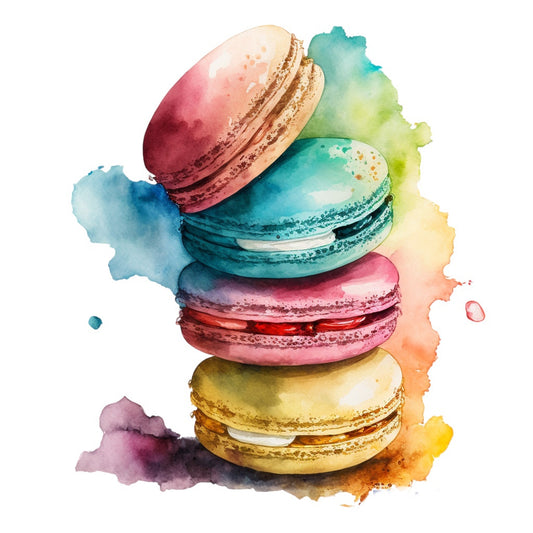 Bügelbild Macarons