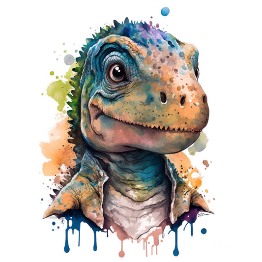 Bügelbild Cooler Dino