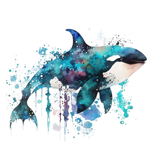 Bügelbild Orka