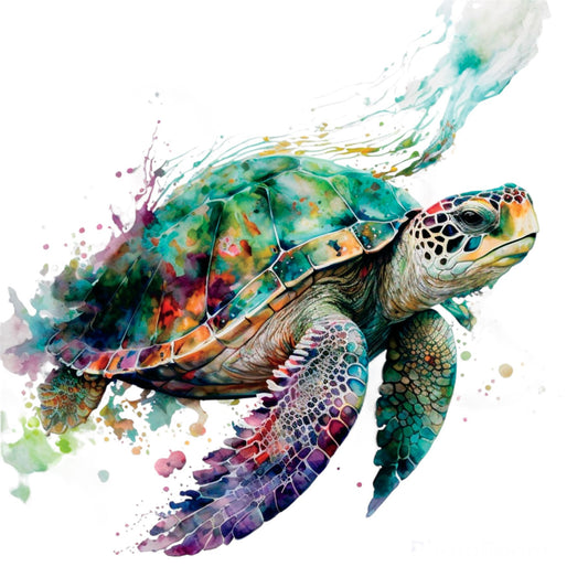 Bügelbild Schildkröte 1