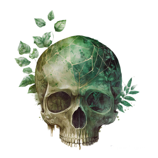 Bügelbild Totenkopf