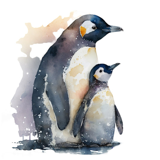 Bügelbild Pinguin