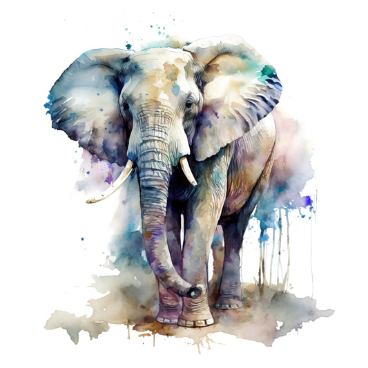 Bügelbild Elefant