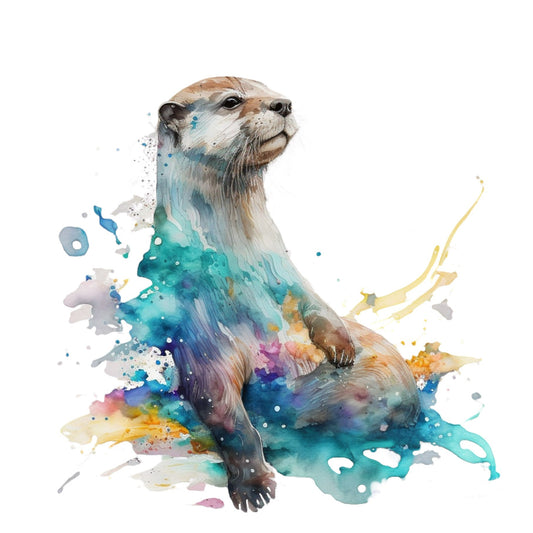 Bügelbild Otter 2