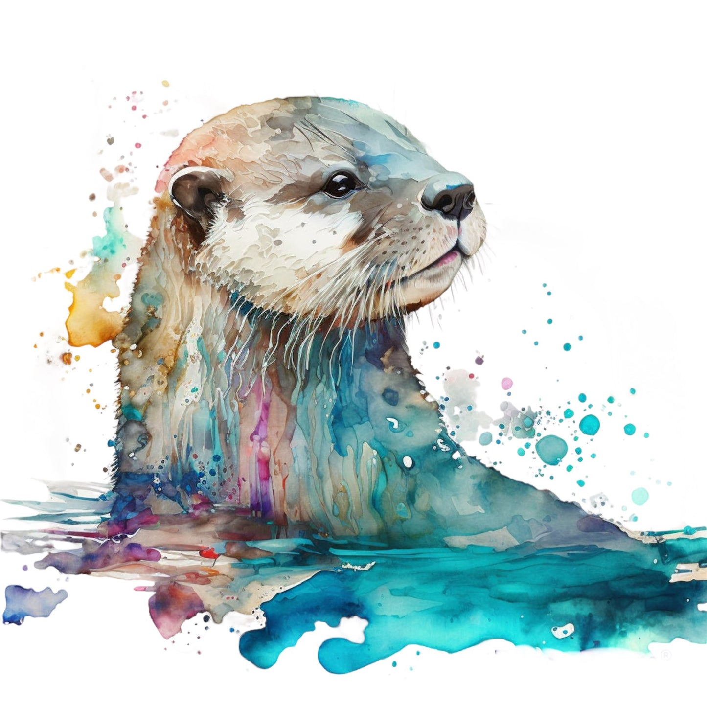 Bügelbild Otter 1