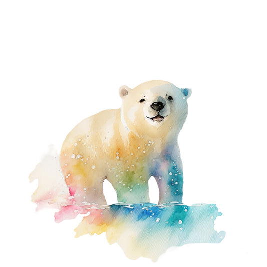 Bügelbild Eisbär