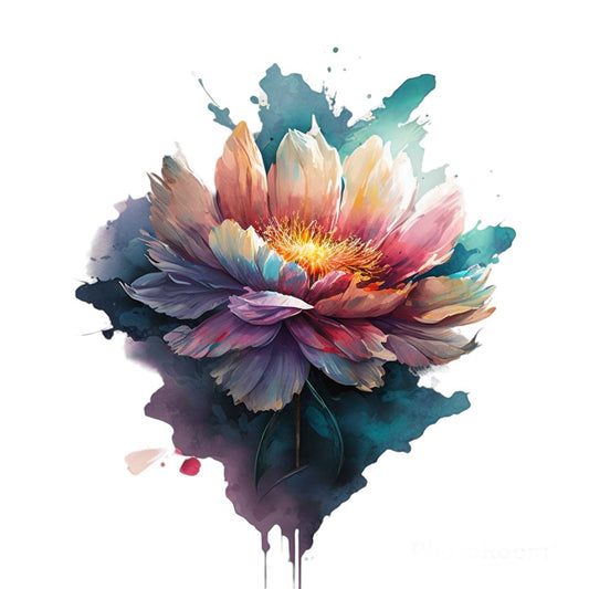 Bügelbild Lotusblüte
